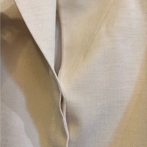 Kasper Cream Blazer with Textured Fabric and Embellished Hem - Picture 7 of 8